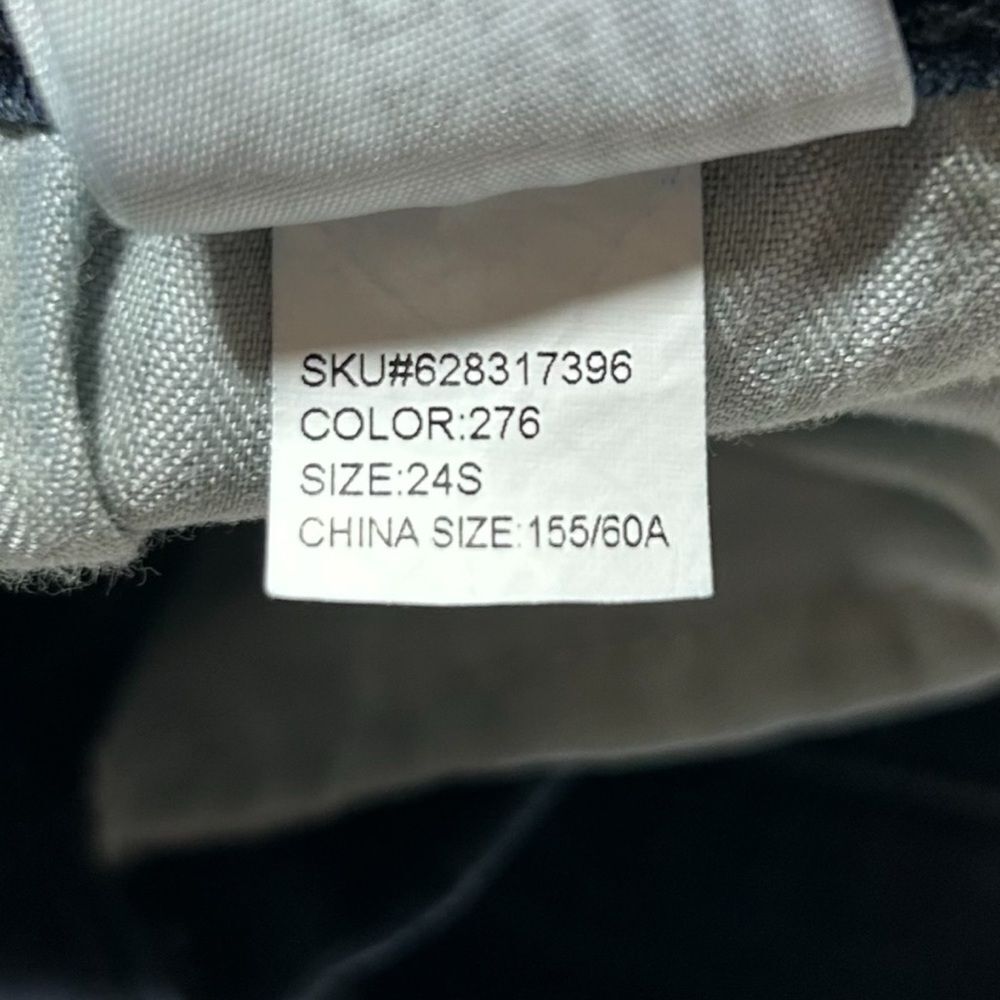 Abercrombie & Fitch Simone High Rise Ankle Split Hem Dark Wash Jeans‎ Sz 24 / 00 - Picture 9 of 10